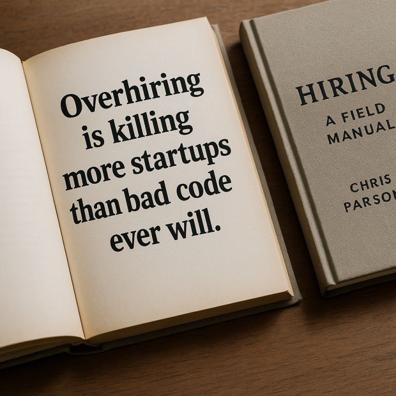 Hiring Startup Engineers: a field manual
